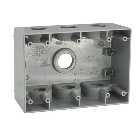 bell weatherproof electrical box 3-gang 5390-0|3.